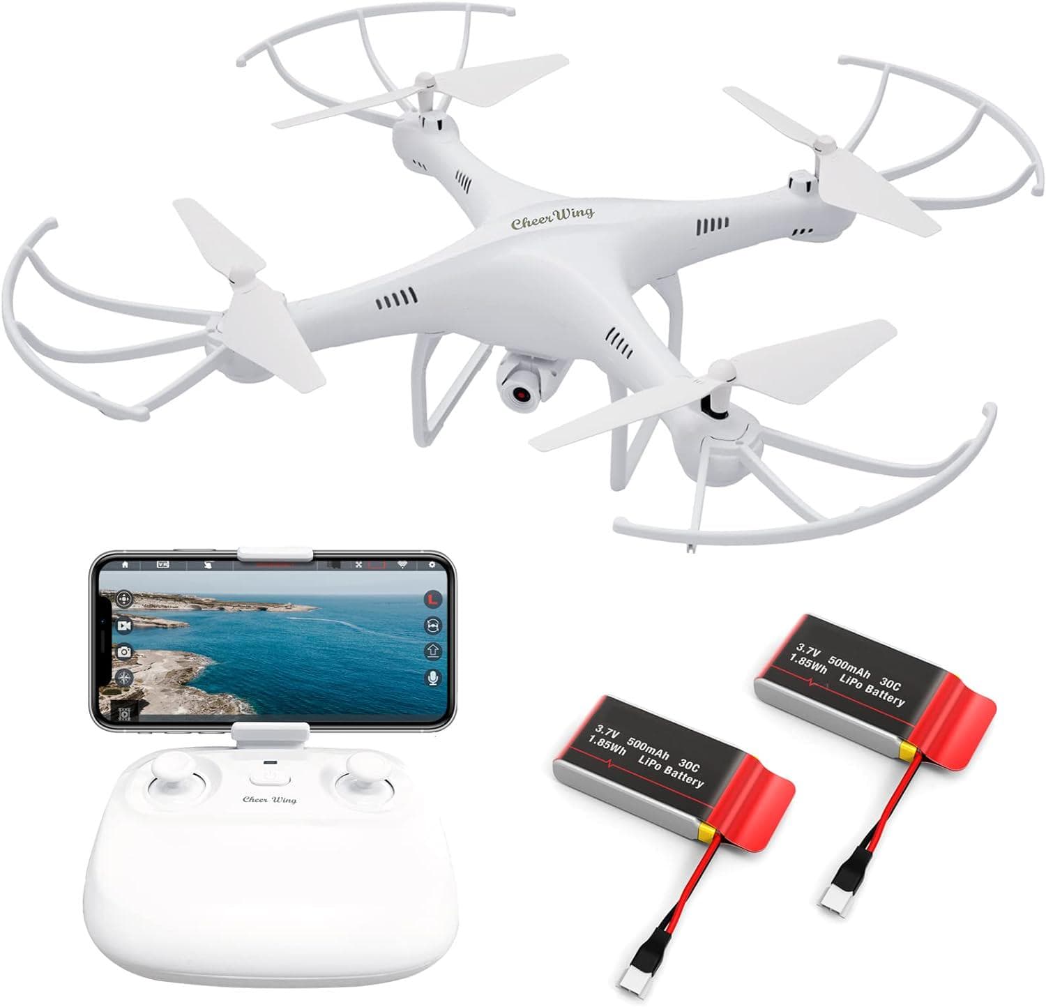 Cheerwing CW4 RC Drone with 720P HD Camera for Kids and Adults Quadcopter Auto Hovering