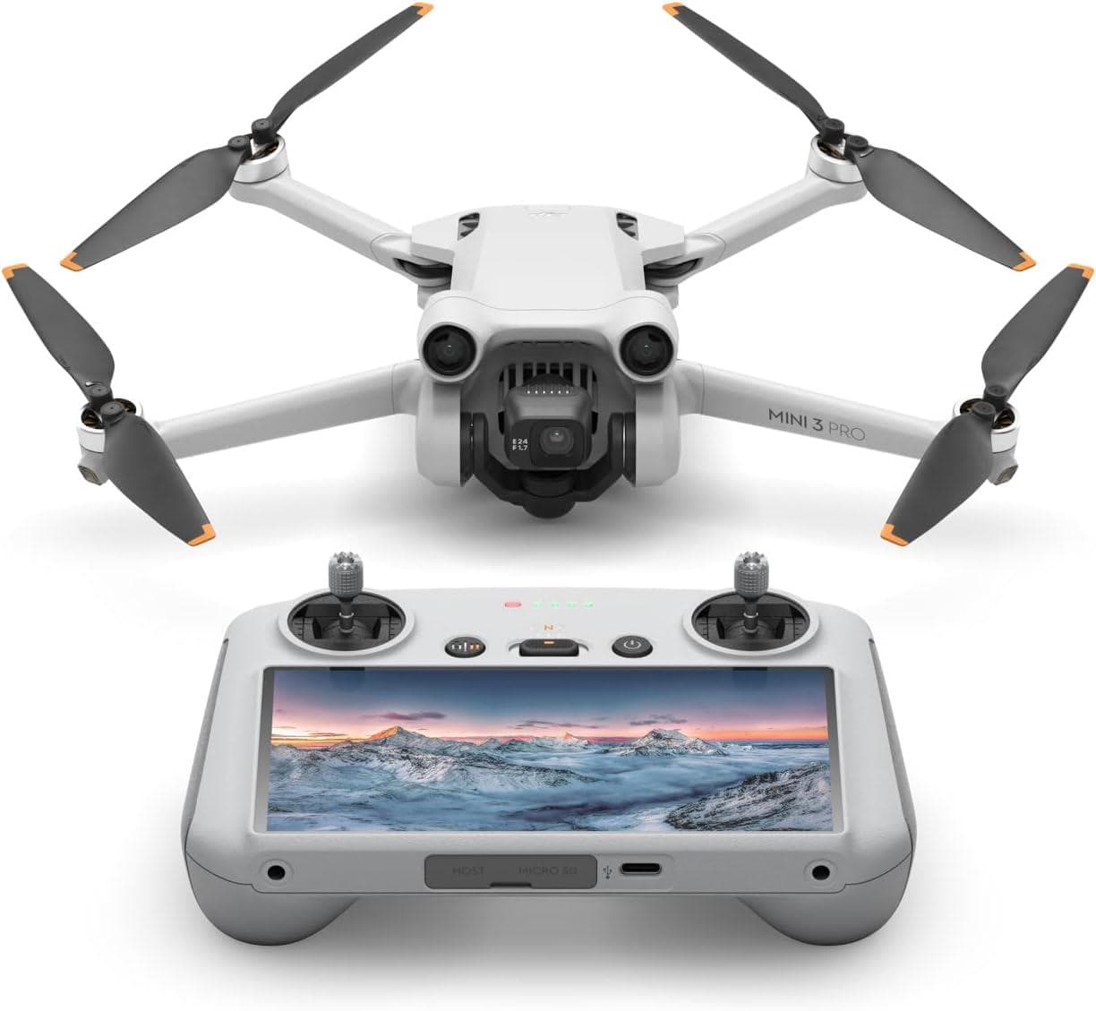 DJI Mini 3 Pro (DJI RC): 4K Video, 48MP Photos, 34-Min Flight, Obstacle Sensing
