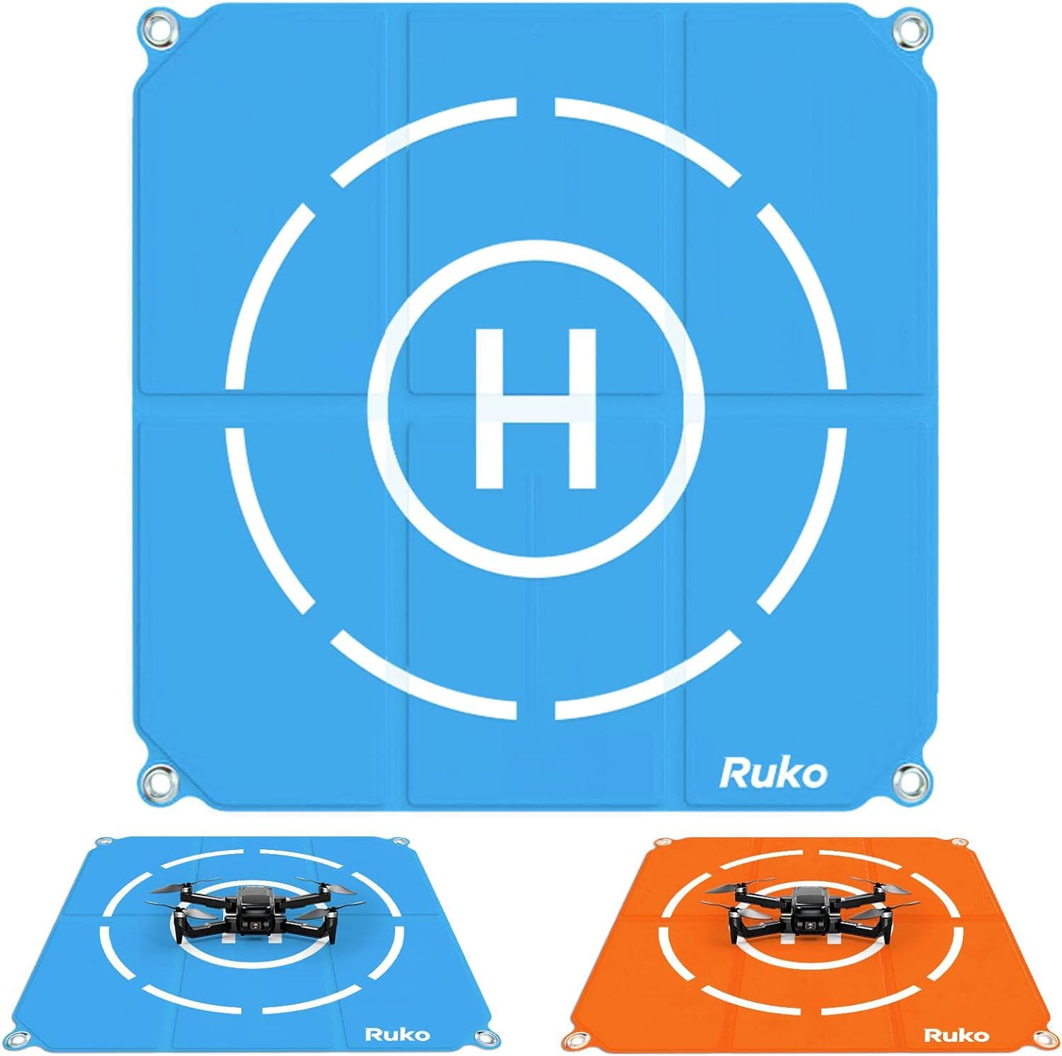 Ruko 25.5″ Drone Landing Pad: Waterproof, Double-Sided, Portable for FPV Drones